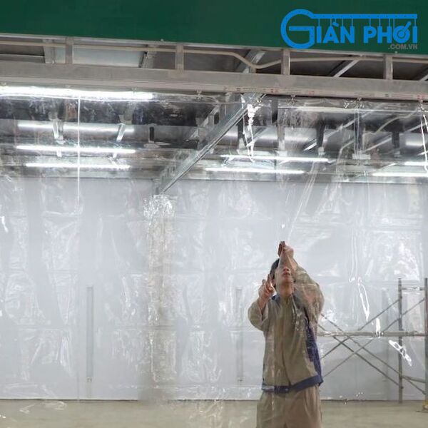 Rèm bạt kéo nhựa PVC