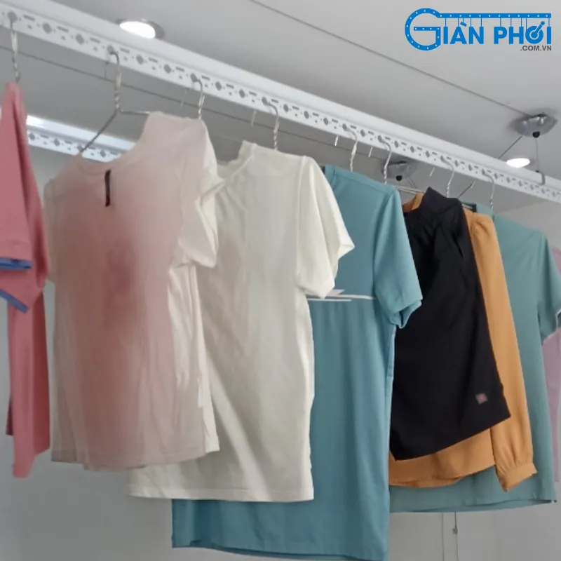 Giàn phơi thông minh hoà phát bấm điện HP203