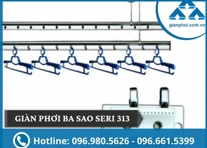 Giàn phơi ba sao seri 313