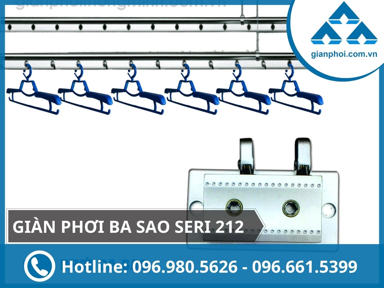 Giàn phơi ba sao seri 212