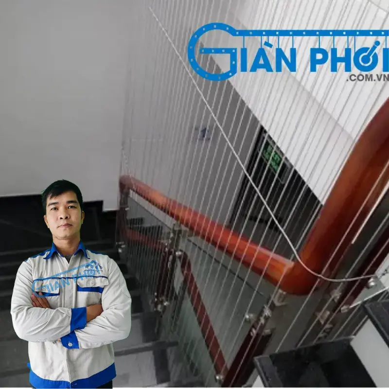 Lưới an toàn bảo vệ cầu thang